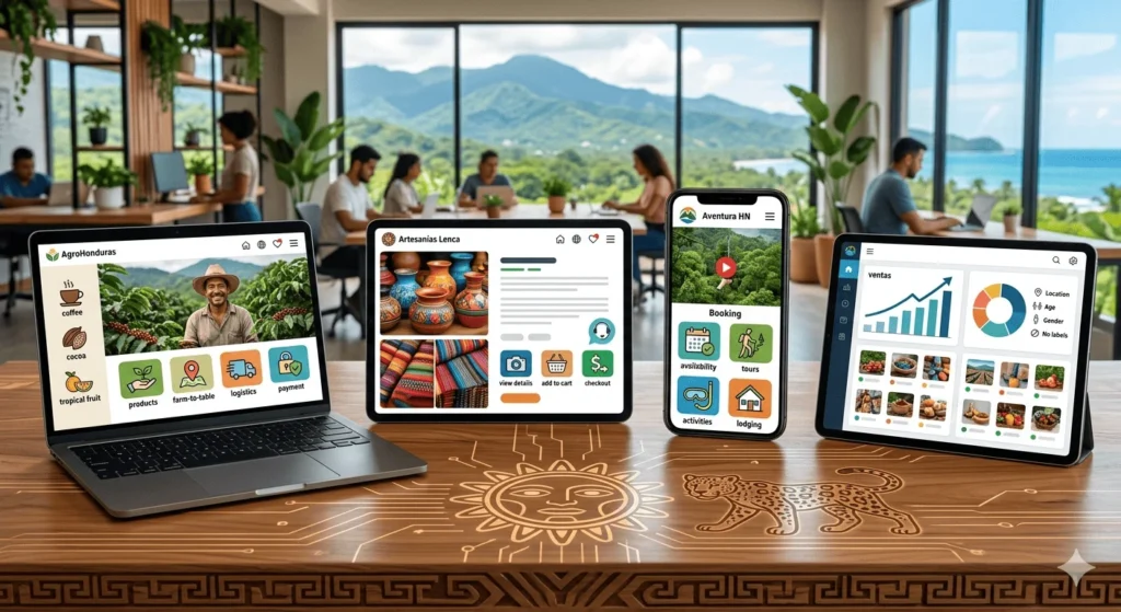 ejemplos de páginas web efectivas para emprendedores hondureños